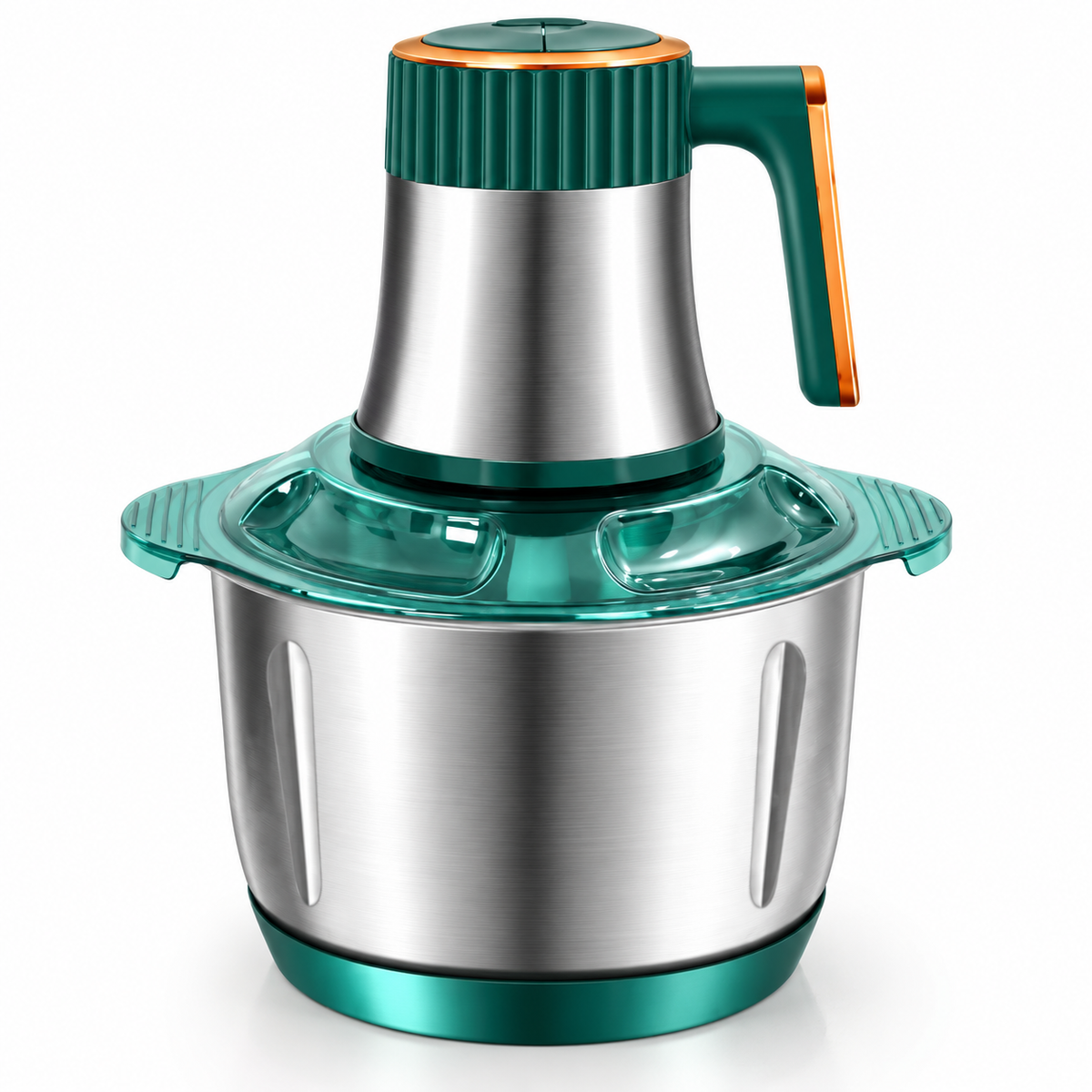 Tocător Electric Multifuncțional din Inox – 5L / 2L, pentru Carne, Legume și Fructe