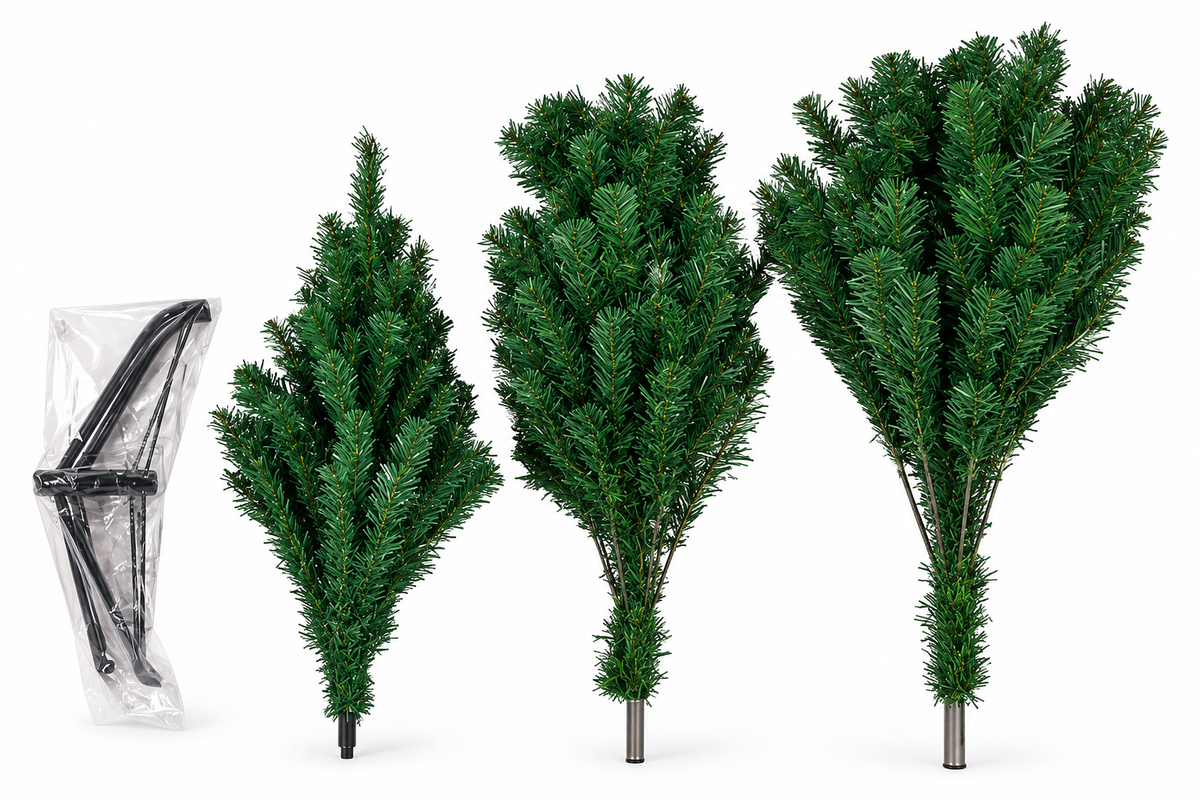 Brad Artificial 150 cm cu Suport Metalic – Eleganță și Magia Crăciunului în Casa Ta 🎄