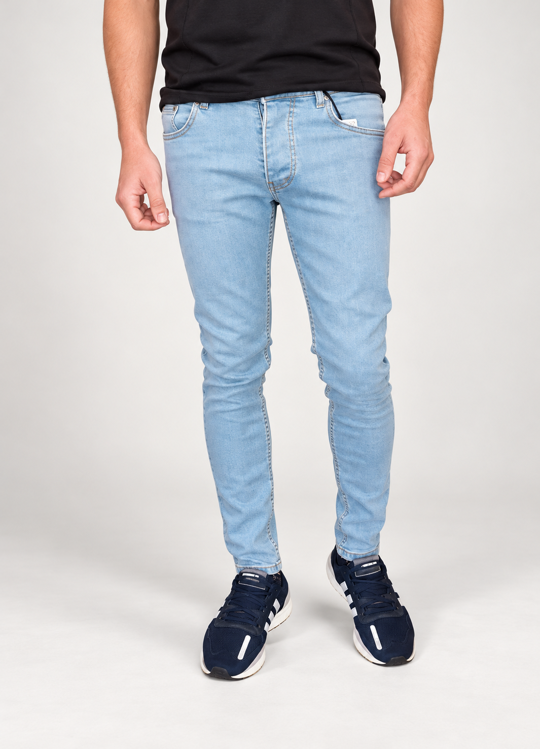 Blugi barbati skinny fit, albastru deschis, mai multe marimi disponibile