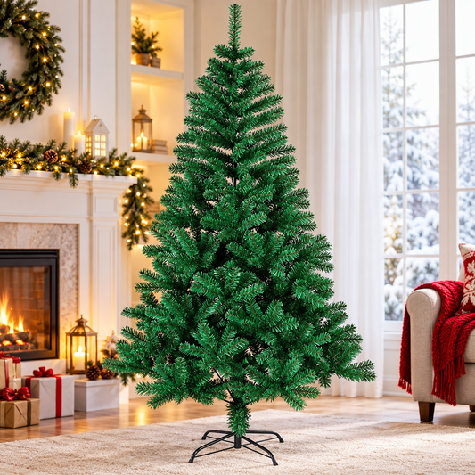 Brad Artificial 150 cm cu Suport Metalic – Eleganță și Magia Crăciunului în Casa Ta 🎄