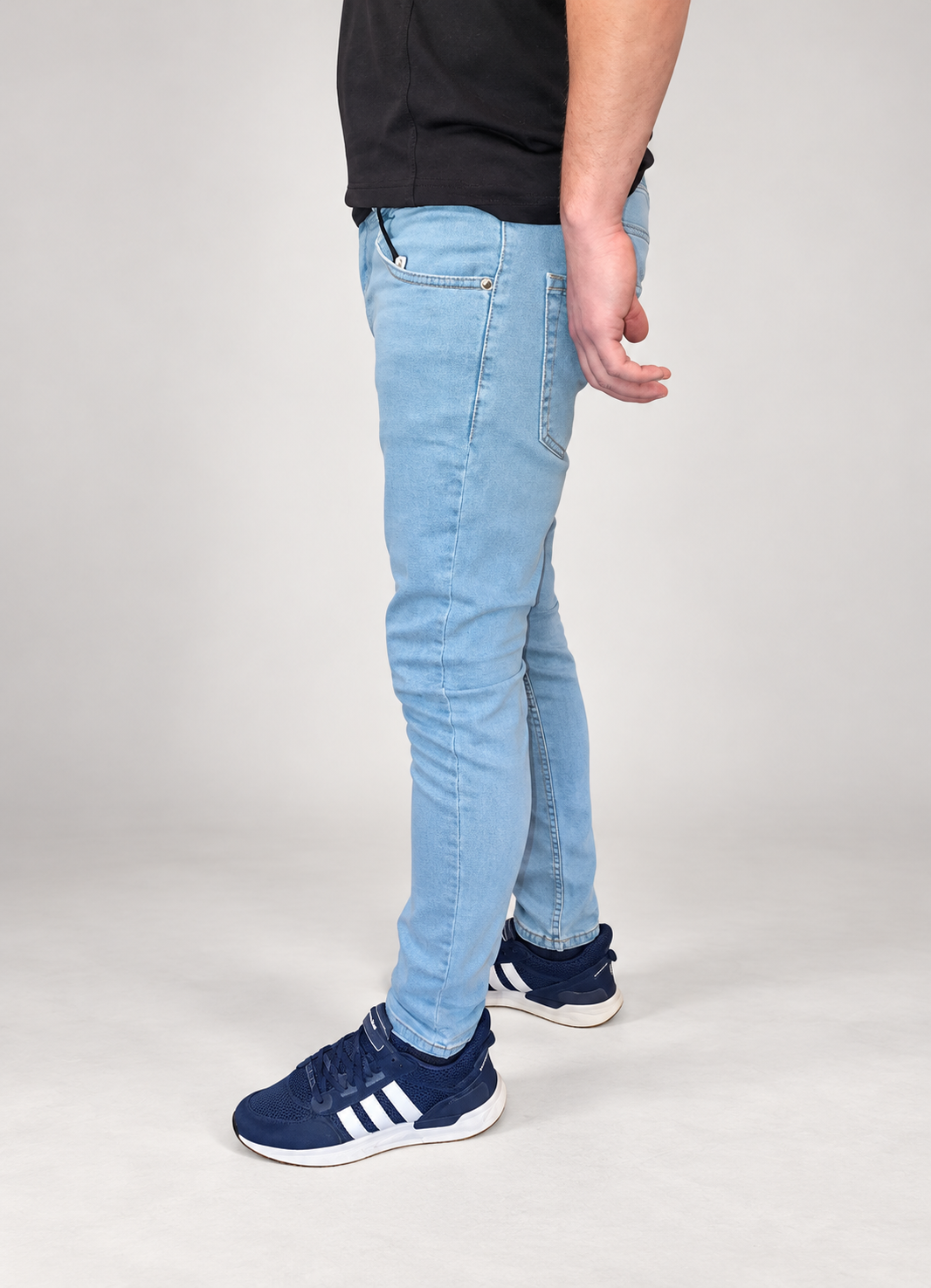 Blugi barbati skinny fit, albastru deschis, mai multe marimi disponibile