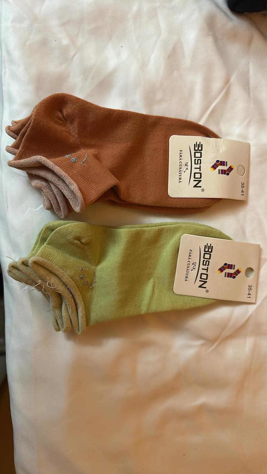 Sosete dama fara elastic, smiley, 4 perechi, marimi 35-41