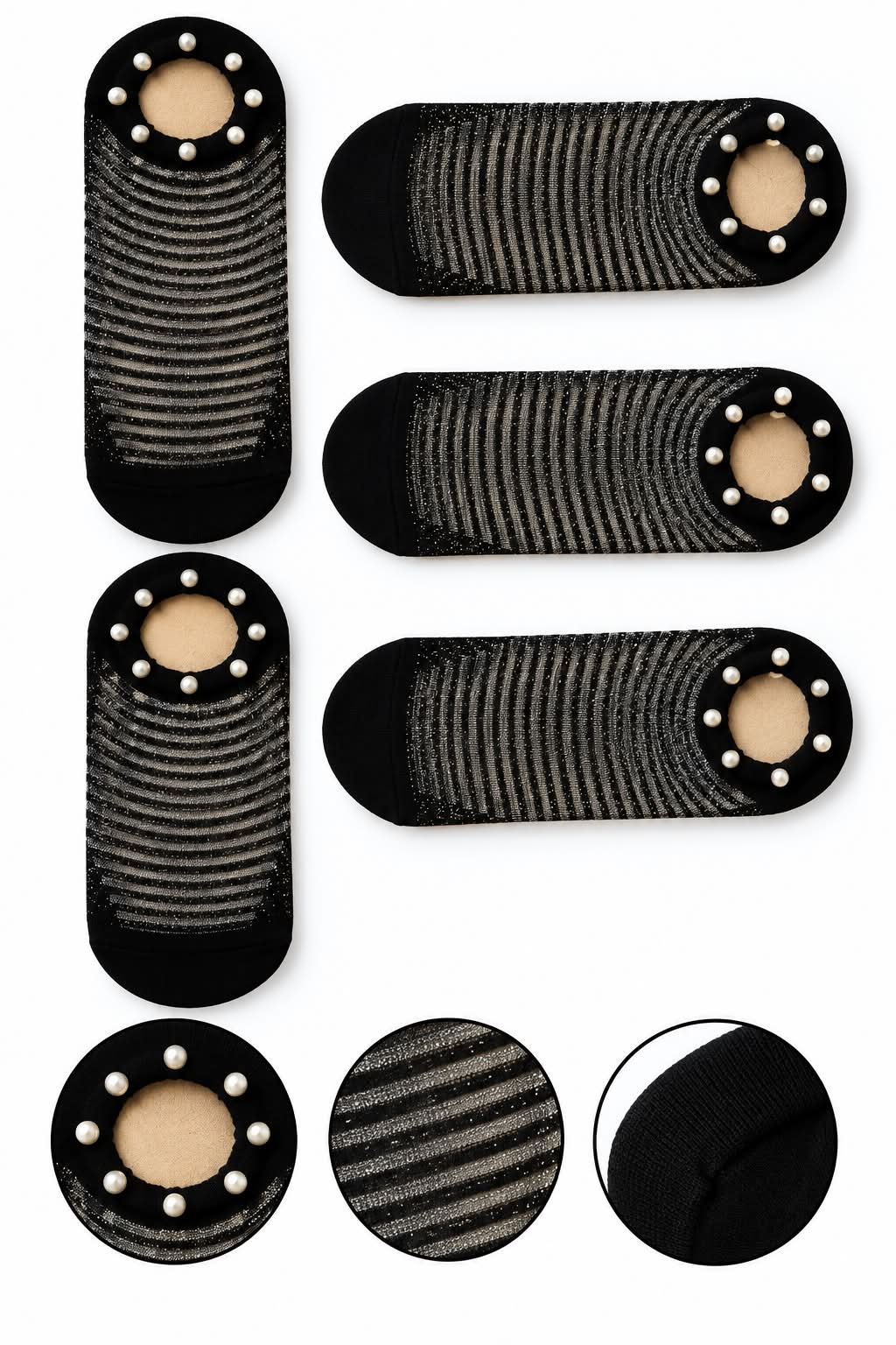 Set 5 perechi Talpici Dama , sosete subtiri mai multe modele