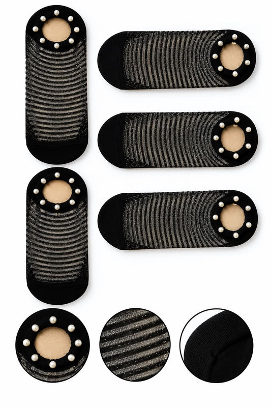Set 5 perechi Talpici Dama , sosete subtiri mai multe modele